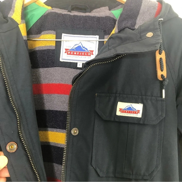 Penfield Navy Blue 60/40 Hooded Jacket Small - Picture 16 of 16